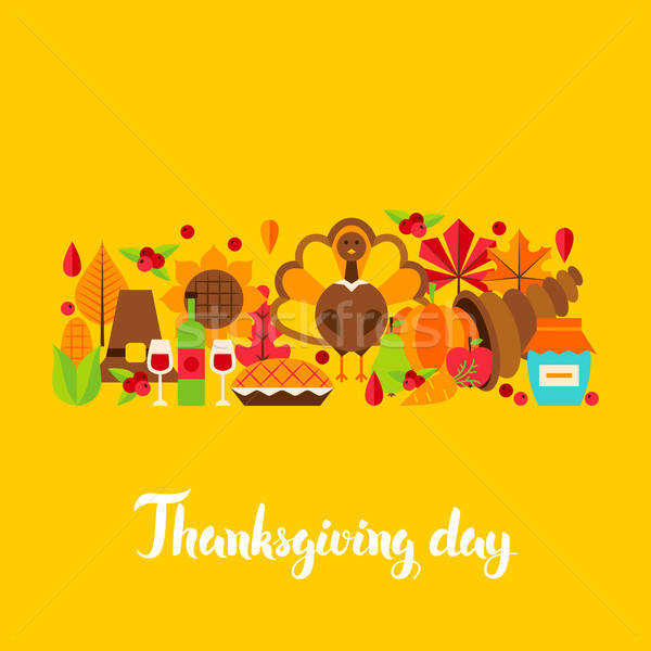 Thanksgiving Day Postcard Stock photo © Anna_leni