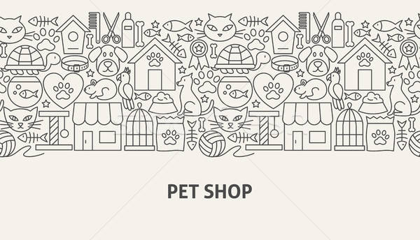 Pet Shop Banner Concept Stock photo © Anna_leni