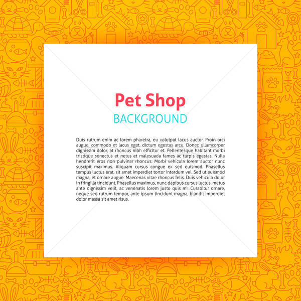 Pet Shop Paper Template Stock photo © Anna_leni