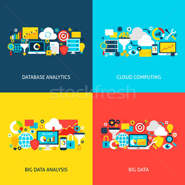 Big Data Vector Concepts Stock photo © Anna_leni