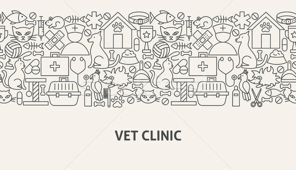 Vet Clinic Banner Concept Stock photo © Anna_leni