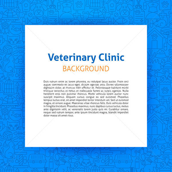 Veterinary Clinic Paper Template Stock photo © Anna_leni