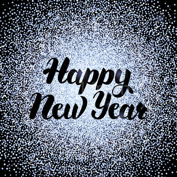 Happy New Year Silver Design Stock photo © Anna_leni