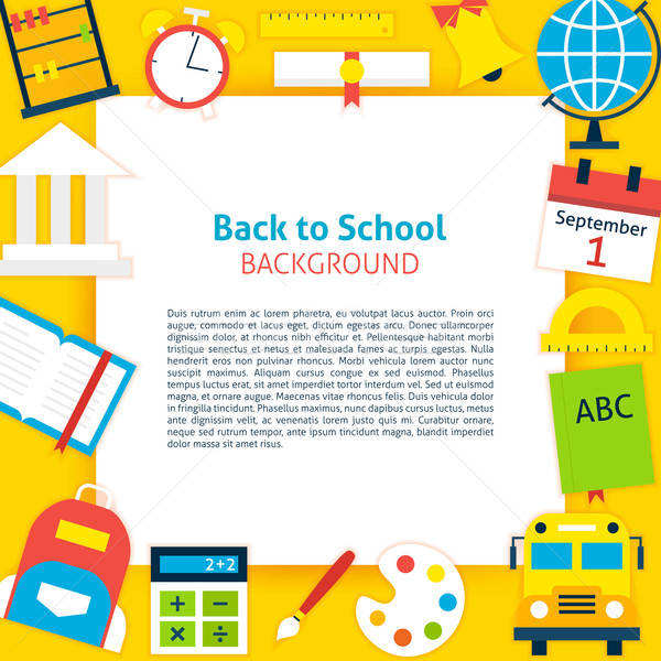 Back to School Paper Concept Stock photo © Anna_leni