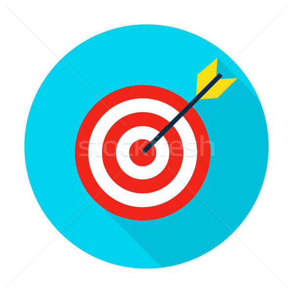 Target Flat Circle Icon Stock photo © Anna_leni