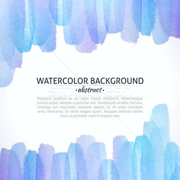 Watercolor Blue and Purple Abstract Background Stock photo © Anna_leni