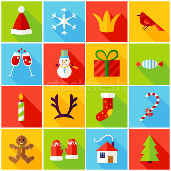 Stock foto: Neujahr · farbenreich · Symbole · heiter · Weihnachten · Urlaub
