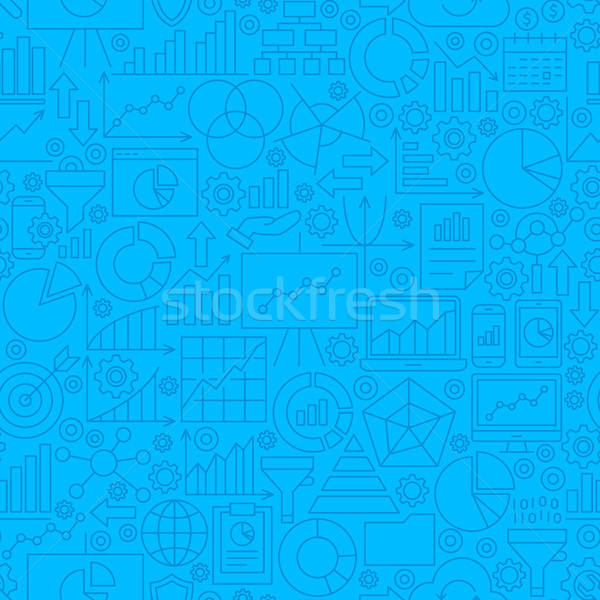 Analítica línea azulejo patrón negocios Foto stock © Anna_leni