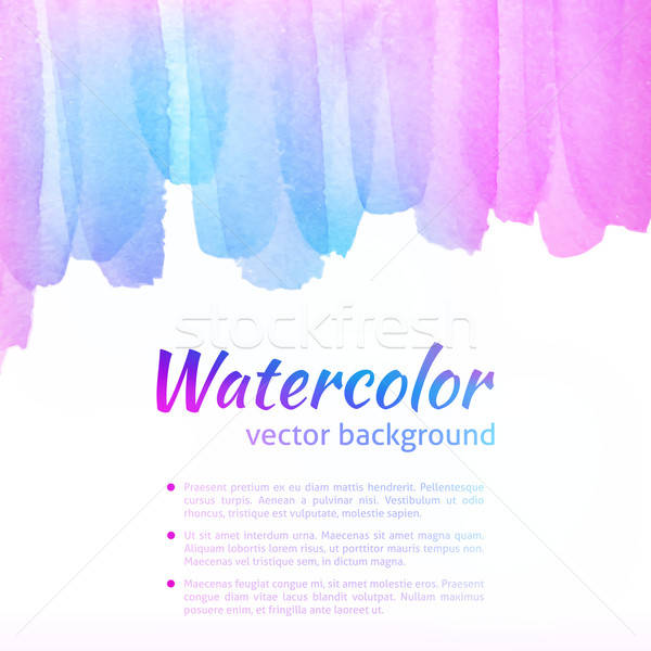 Foto d'archivio: Acquerello · vettore · colorato · luminoso · abstract · banner