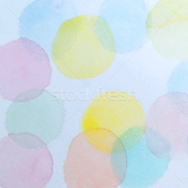 Stock photo: Abstract Watercolor Circles Background