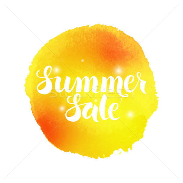 Summer Sale Watercolor Concept Stock photo © Anna_leni