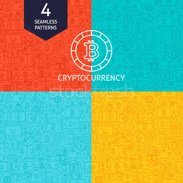 Line Cryptocurrency Patterns Stock photo © Anna_leni