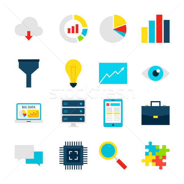 Big Data Objects Stock photo © Anna_leni