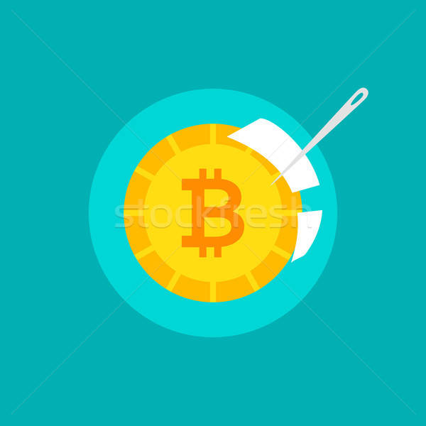 Bitcoin Bubble Concept Stock photo © Anna_leni