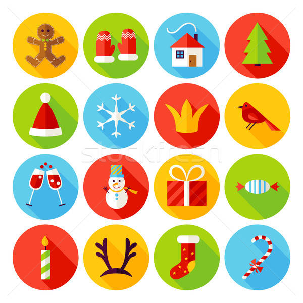 Stock foto: Neujahr · Symbole · heiter · Weihnachten · Urlaub · Sammlung