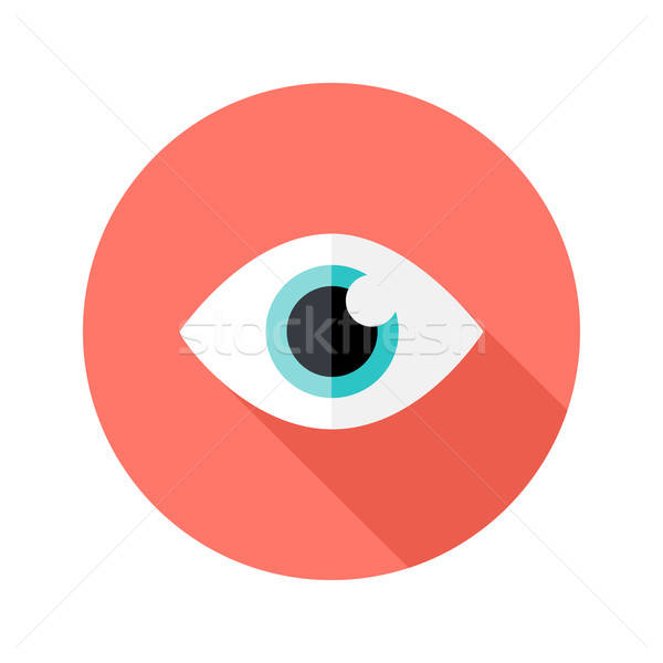 Visie oog cirkel icon illustratie business Stockfoto © Anna_leni