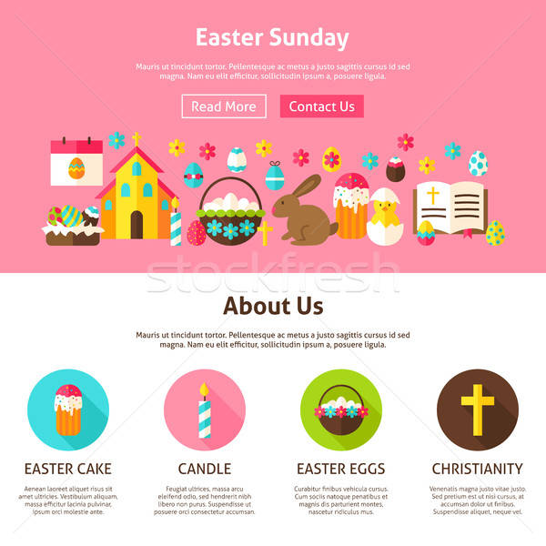 Web Design Easter Sunday Stock photo © Anna_leni