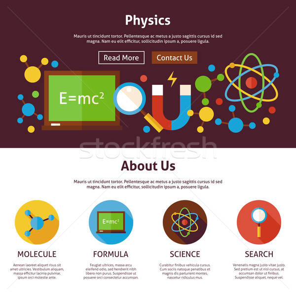 物理学 科学 Webデザイン テンプレート ウェブサイト バナー ストックフォト © Anna_leni
