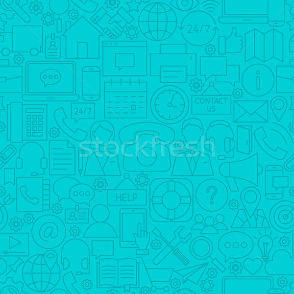 Contact Us Line Tile Pattern Stock photo © Anna_leni