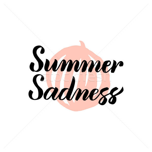 Summer Sadness Calligraphy Stock photo © Anna_leni