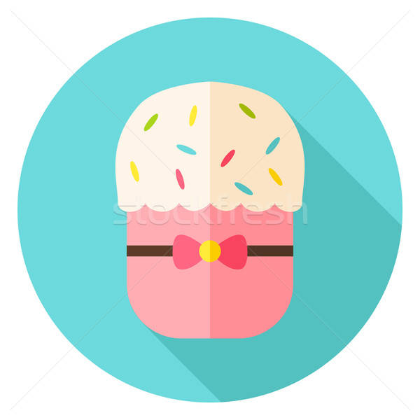 Stockfoto: Pasen · bakkerij · cake · cirkel · icon · ontwerp