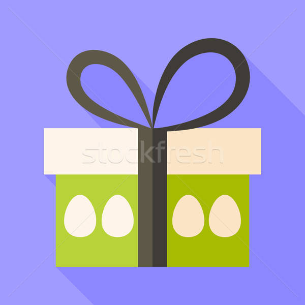Easter present box with eggs Stock photo © Anna_leni
