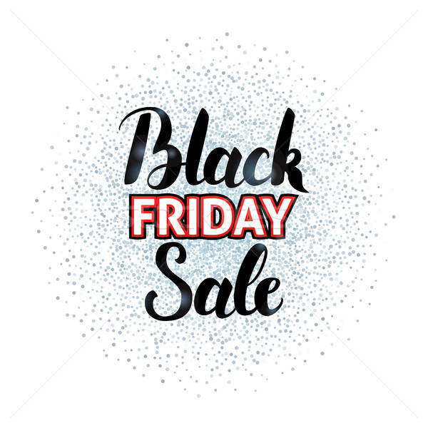 Black Friday Sale Lettering over Silver Stock photo © Anna_leni