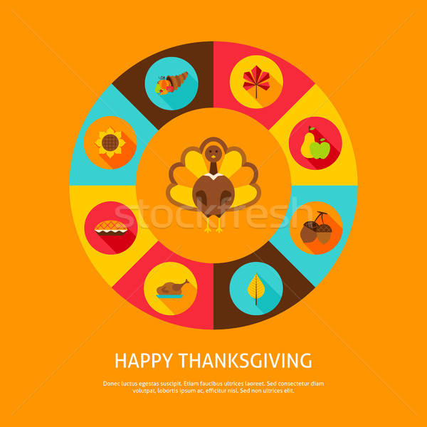 Happy Thanksgiving Concept Stock photo © Anna_leni