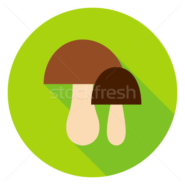Foto stock: Cogumelos · círculo · ícone · cair · sazonal · floresta