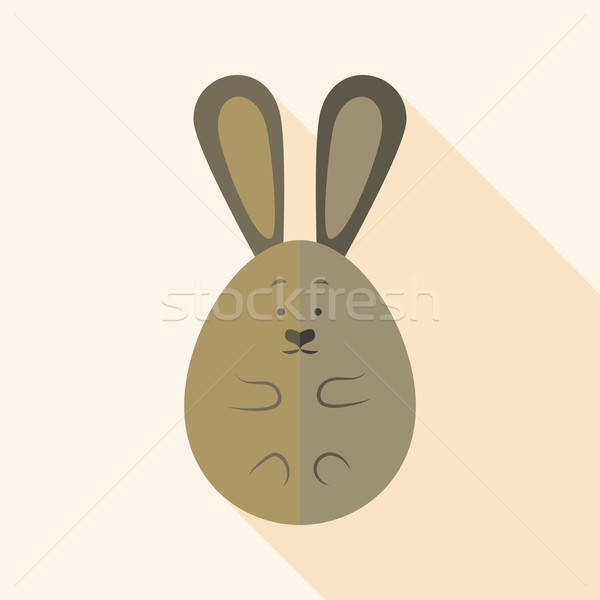 Easter rabbit egg shaped Stock photo © Anna_leni