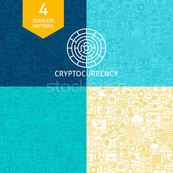 Line Cryptocurrency Patterns Stock photo © Anna_leni