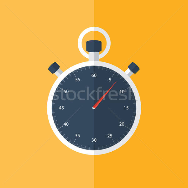 синий секундомер икона оранжевый часы время Сток-фото © Anna_leni