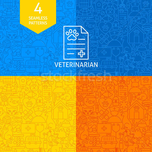 Line Veterinary Patterns Stock photo © Anna_leni