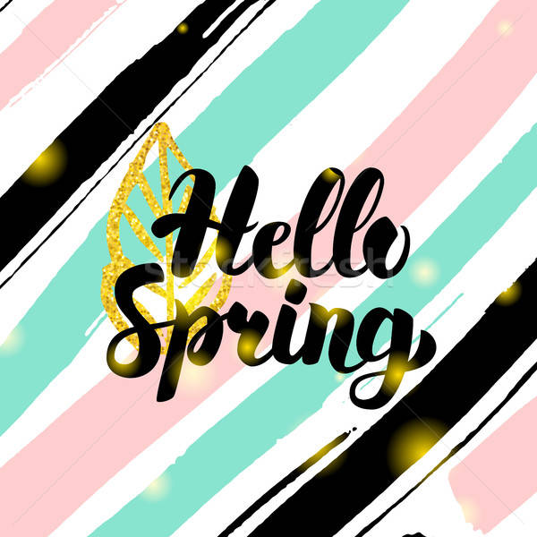 Hello Spring Card Design Stock photo © Anna_leni