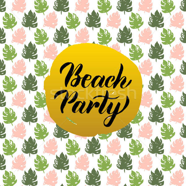 Spiaggia party design estate natura cartolina Foto d'archivio © Anna_leni