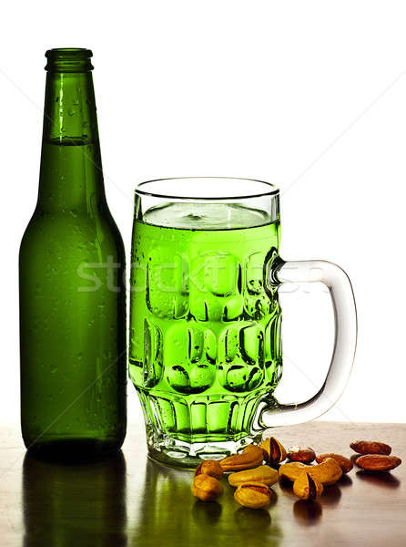 Cold green beer Stock photo © Anna_Om