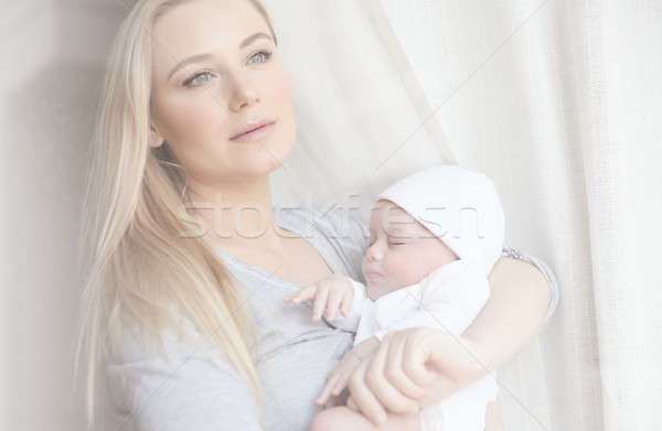 Cute mère bébé adorable peu [[stock_photo]] © Anna_Om