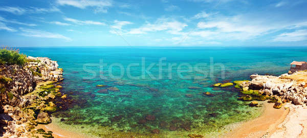 Panoramic blue lagoon Stock photo © Anna_Om