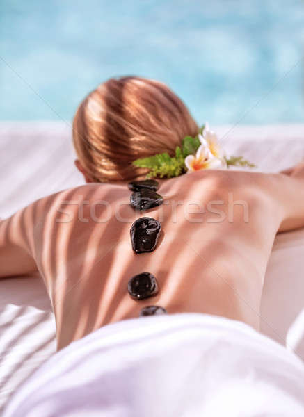 Hot stone massage Stock photo © Anna_Om