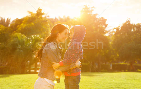Mother and daughter in the park Stock photo © Anna_Om
