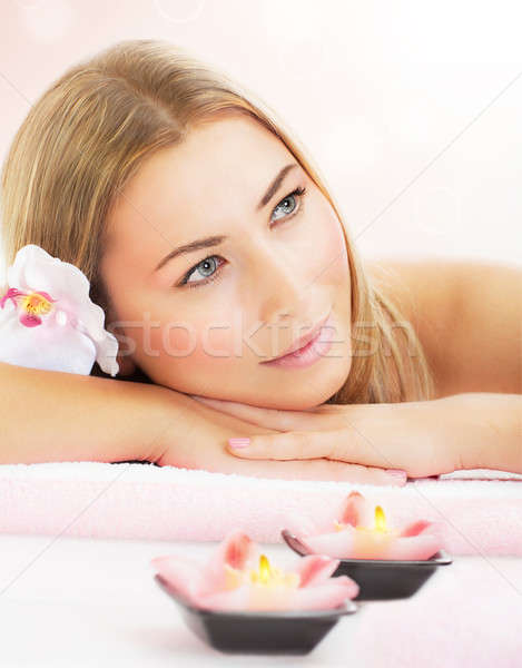 Woman enjoying dayspa Stock photo © Anna_Om