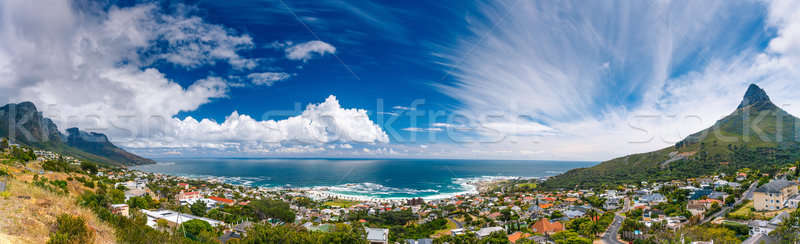 Ciudad del Cabo panorámica paisaje cabeza montana asombroso Foto stock © Anna_Om