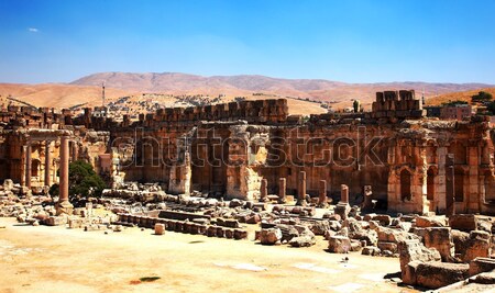 Foto stock: Cidade · templo · Líbano · antigo · romano · colunas