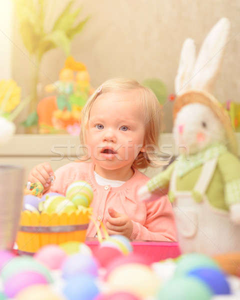 Little girl celebrate Easter Stock photo © Anna_Om