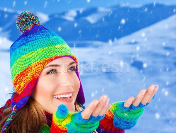 Stock photo: Happy woman