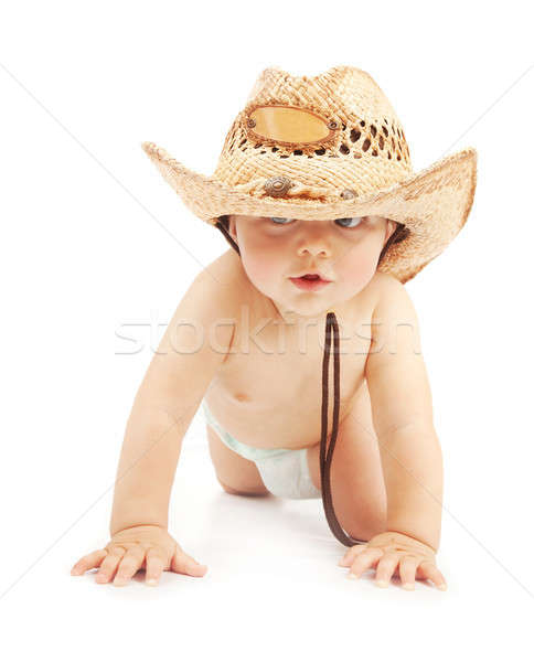 Piccolo ragazzo cappello da cowboy cute Foto d'archivio © Anna_Om