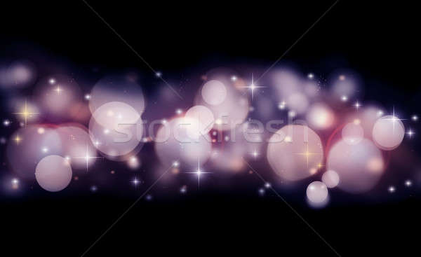 Abstract holiday background of glowing bokeh lights Stock photo © Anna_Om