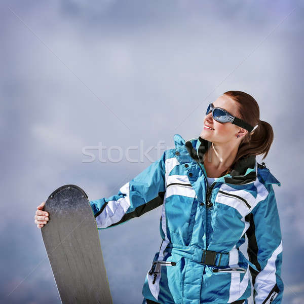Young snowboarder Stock photo © Anna_Om