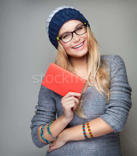 Happy student portrait Stock photo © Anna_Om