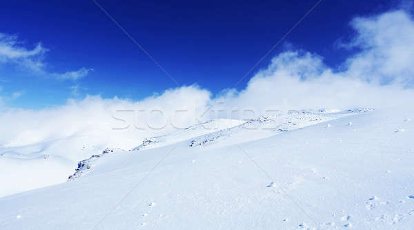 Winter Berge Landschaft groß Schnee blizzard Stock foto © Anna_Om